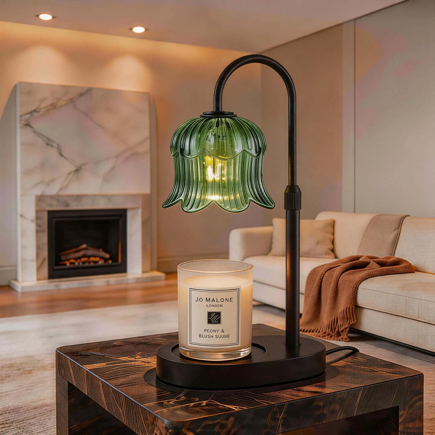 Flower-Shaped Candle Warm Light Strip with Timer Function: Aromatherapy Candle Heating Light, Unique Glass Lamp, Adjustable Height, Suitable for Home Bedroom Decor; Birthday Gift, Gifts for Her and Him, Tiktok Store Spring/Summer Celebrations