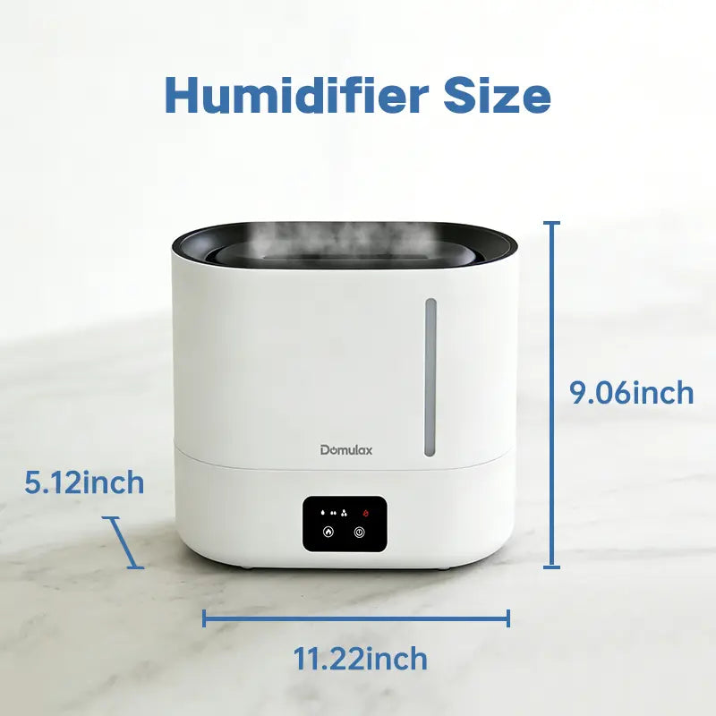 3-In-1 Humidifier +Diffuser + Nightlight,3L Humidifiertop Fill Cool Mist Simulated Flame Essential Oil for Large Room for Baby,Auto Shut-Off Runtime 35 Db Quiet Super Sized Easy to Clean & Fill, Humidifier for Dry Air Relief,White