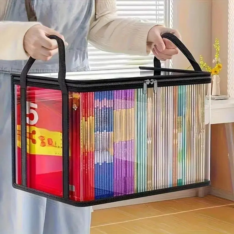【 Free Shipping 】Large Clear Thick Plastic Storage Box with Hinged Lid, Heavy-Duty Durable High Capacity Organizer, Perfect for Home, Camping, Travel, Attic and Moving