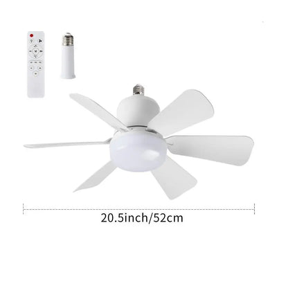 Modern Ceiling Fan with Light, 6-Blade Low Profile Fan Light, Can Adjust 3 Speeds, Can Set Timer, Easy to Install, Black and White Options for Bedroom Kitchen Dimmable