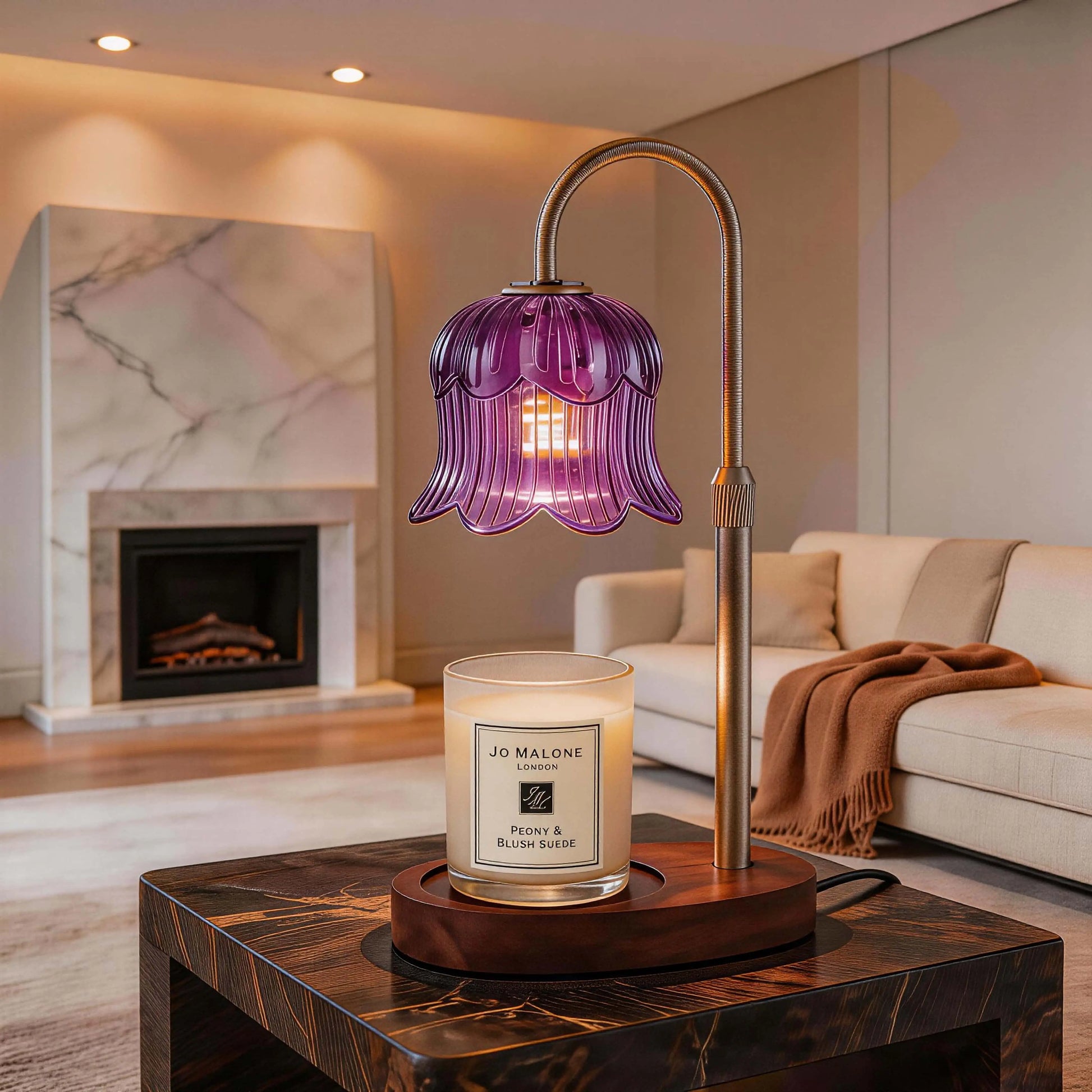 Flower-Shaped Candle Warm Light Strip with Timer Function: Aromatherapy Candle Heating Light, Unique Glass Lamp, Adjustable Height, Suitable for Home Bedroom Decor; Birthday Gift, Gifts for Her and Him, Tiktok Store Spring/Summer Celebrations