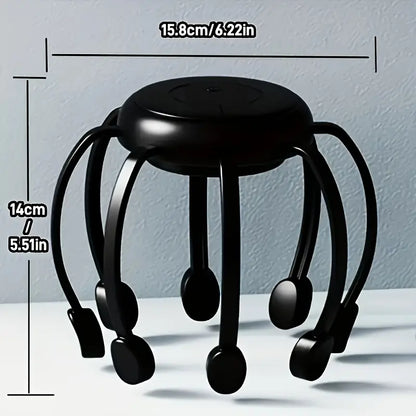 8-Finger Head Massager - 5 Modes/Usb Charging, Home and Travel Essential, to Relax the Whole Body and Suitable for Long Hours of Tense Work.