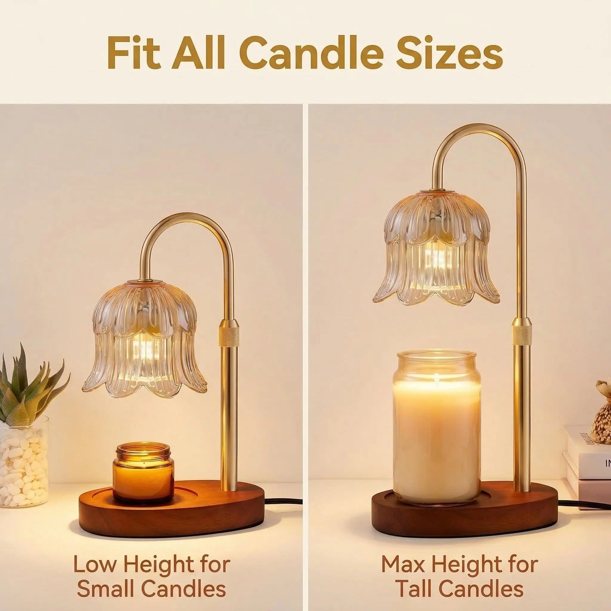 Flower-Shaped Candle Warm Light Strip with Timer Function: Aromatherapy Candle Heating Light, Unique Glass Lamp, Adjustable Height, Suitable for Home Bedroom Decor; Birthday Gift, Gifts for Her and Him, Tiktok Store Spring/Summer Celebrations