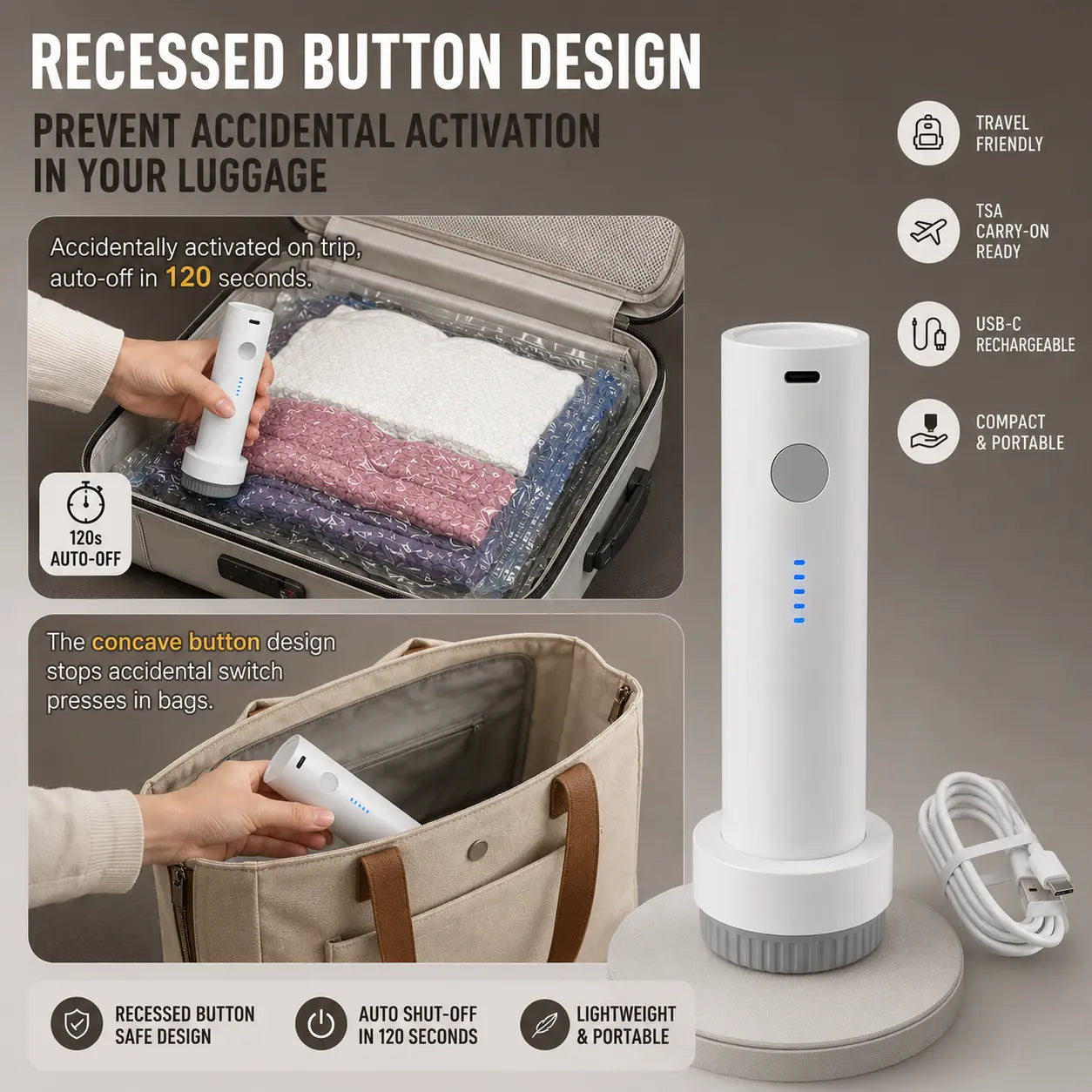 BLOOM LL [2026 Upgraded Edition] — 9/12/15/27-Piece Leak-Proof Vacuum Travel Storage Bag Set. Includes Rechargeable Cordless Electric Air Pump. Ideal for Clothing, Bedding, Luggage, Suitcases, and Moving Storage. Summerwins