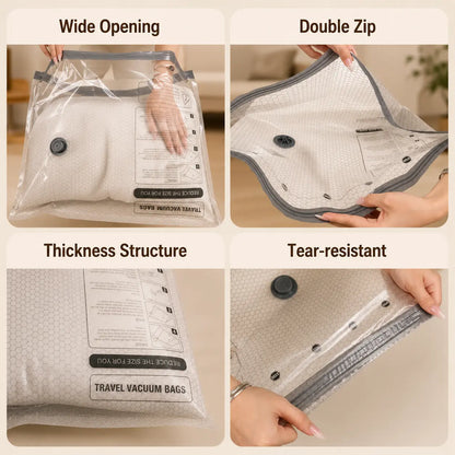 BLOOM LL [2026 Upgraded Edition] — 9/12/15/27-Piece Leak-Proof Vacuum Travel Storage Bag Set. Includes Rechargeable Cordless Electric Air Pump. Ideal for Clothing, Bedding, Luggage, Suitcases, and Moving Storage. Summerwins