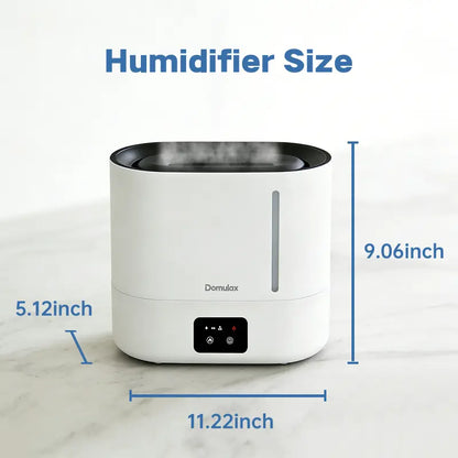 3-In-1 Humidifier +Diffuser + Nightlight,3L Humidifiertop Fill Cool Mist Simulated Flame Essential Oil for Large Room for Baby,Auto Shut-Off Runtime 35 Db Quiet Super Sized Easy to Clean & Fill, Humidifier for Dry Air Relief,White