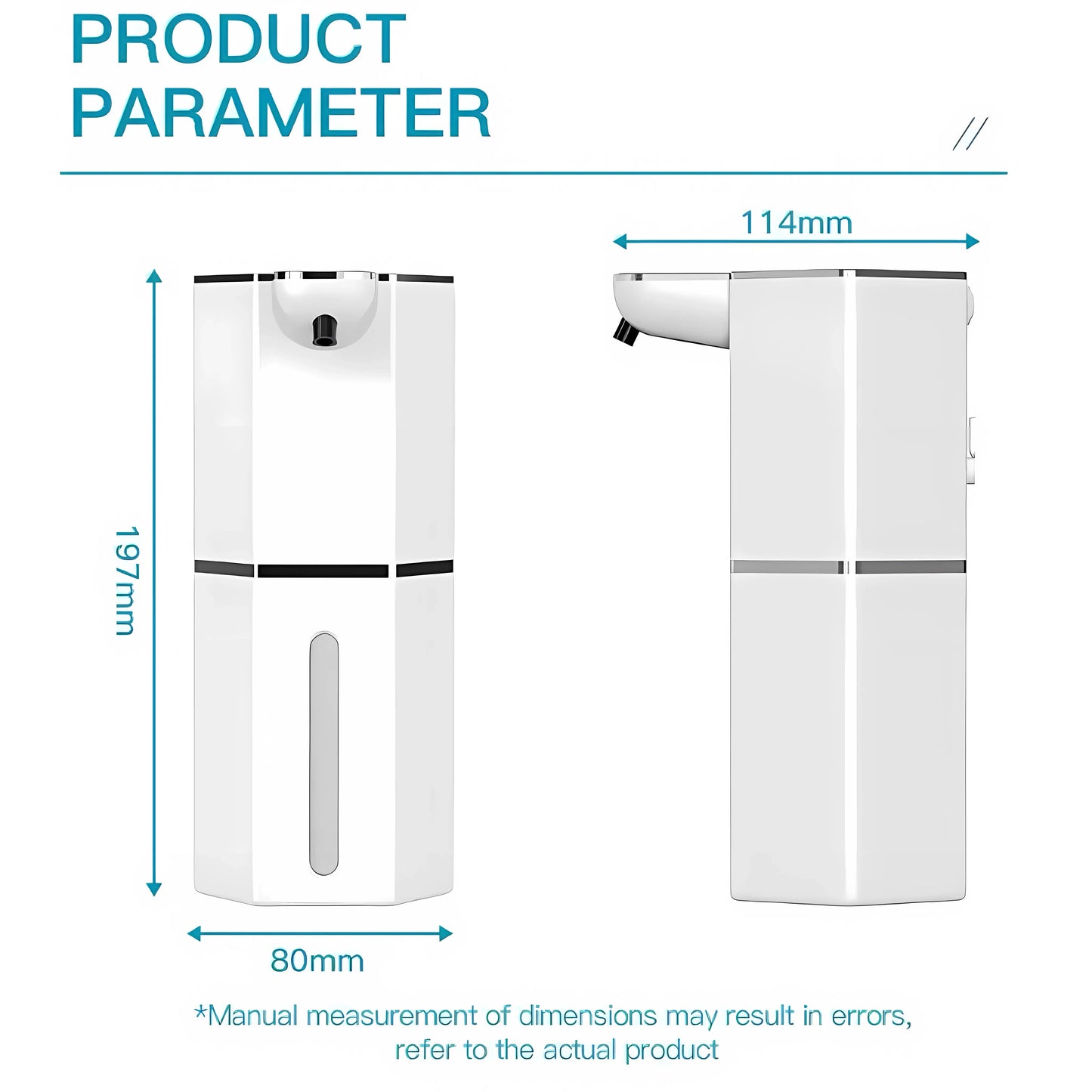 Automatic Foaming Soap Dispenser Touchless 12Oz USB Rechargeable with 4 Adjustable Levels Waterproof Soap Dispenser for Kitchen Bathroom Home Essentials Wall Mounted Use